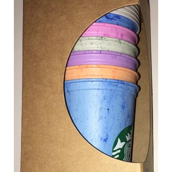 Starbucks Reusable marble hot cups with lid set - Picture 4 of 4